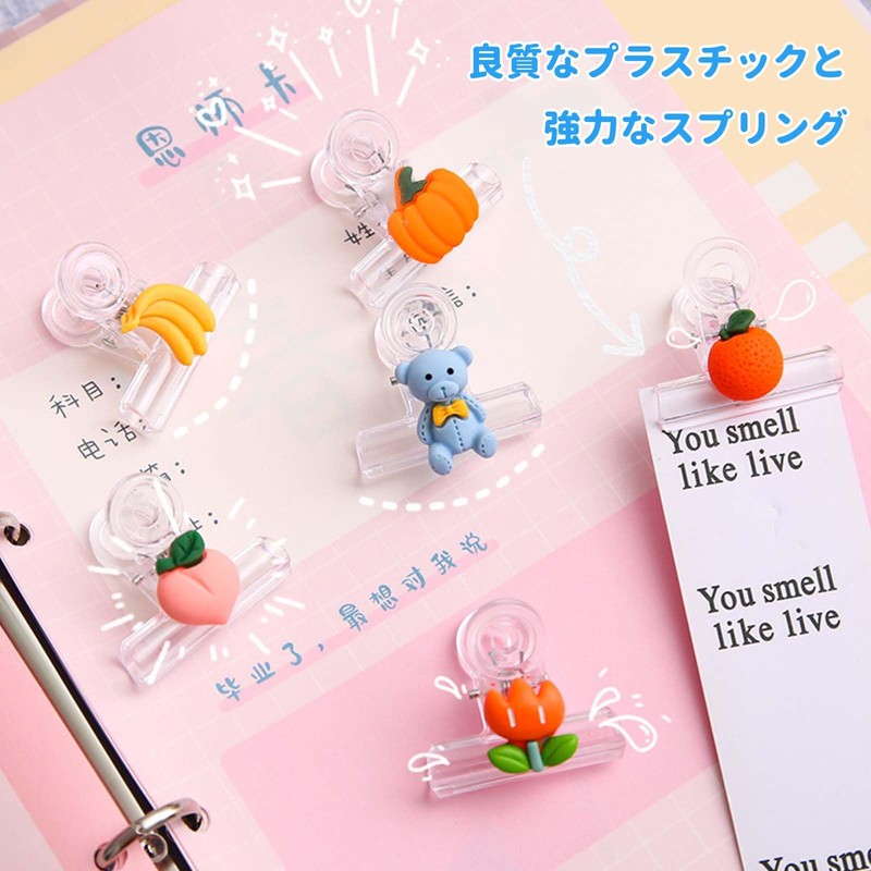 Eyeball Clips, 10 Pieces, Double Clips, Plastic Clips, Book Clips,