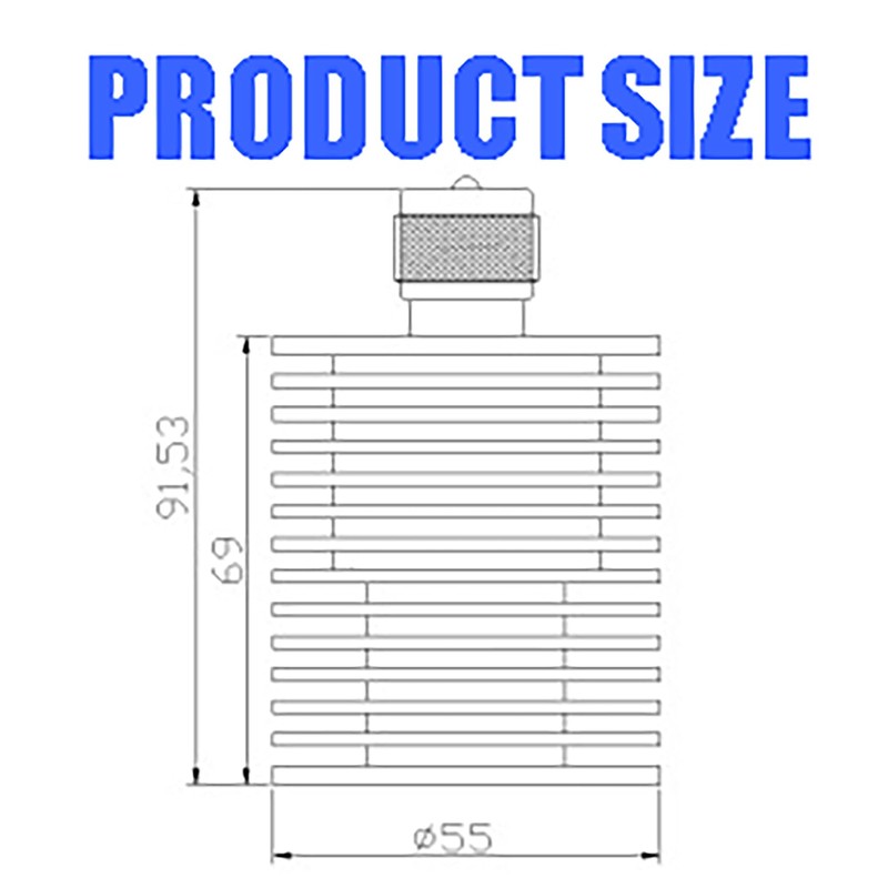 tunghey 50W PL259 UHF Male Plug RF Dummy Load, 50