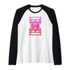 Sacred Geometry Shirt - Geometric Triangle Shirt Raglan Baseball Tee