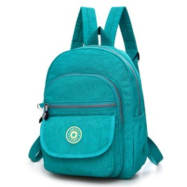 Fueerton Nylon Lightweight Backpack Durable Small Daypack for Women (Green)