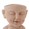 Men Face Flower Pot Hand Painting Resin Men Head Flowerpot