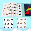 CUVZORA Tangram Magnetic, Children's Learning Toy, Travel Games for Travel,