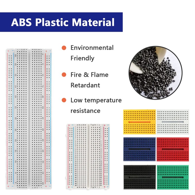 Xiatiaosann 140pcs Breadboard Assortment kit, With 2Pcs 830 Tie Points