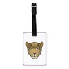 Gift Base Leopard Face Visual Luggage Tag with Black Strap
