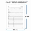Blank Two-Sided Family Group Sheets for Genealogy (40) | Professional