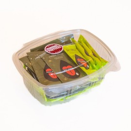 Vinegar and Olive Oil Sachets - 28-Pack (14 Each) - Easy-to-Use Single-Serve Portions (0.17 fl oz Vinegar, 0.24 fl oz Olive Oil) - Perfect for Salads, Picnics, and On-the-Go Meals