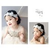 Fashband Baby Girl Headband Lace Pearl Flower Ribbon Hair Band
