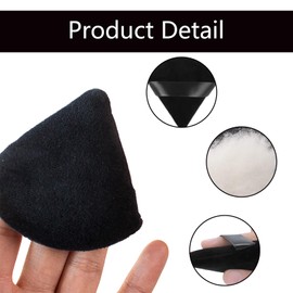 30 Pcs Powder Puff, Triangle Powder Puff, Reusable with Strap Powder Puffs Wet Dry Dual-Use Face Make Up Cosmetics Cleansing Beauty