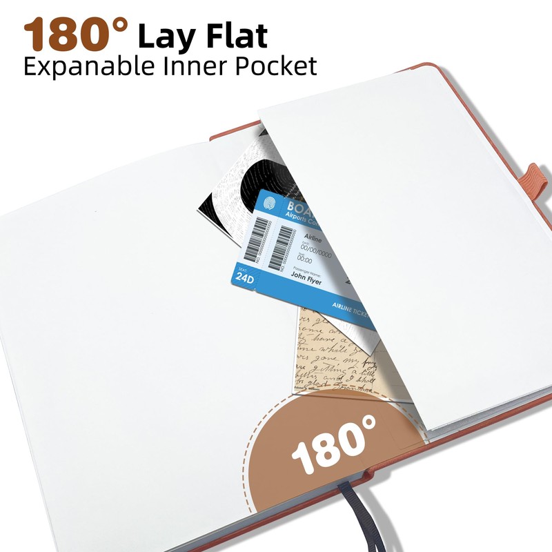 Blank Journal Notebook, A5, 192 Pages 100 GSM Thick Sketch