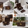 promitop Bamboo Storage Box with Lid and Lock - Wooden