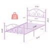 Weehom Twin Bed Frames, Modern Twin Size Metal Bed Frames
