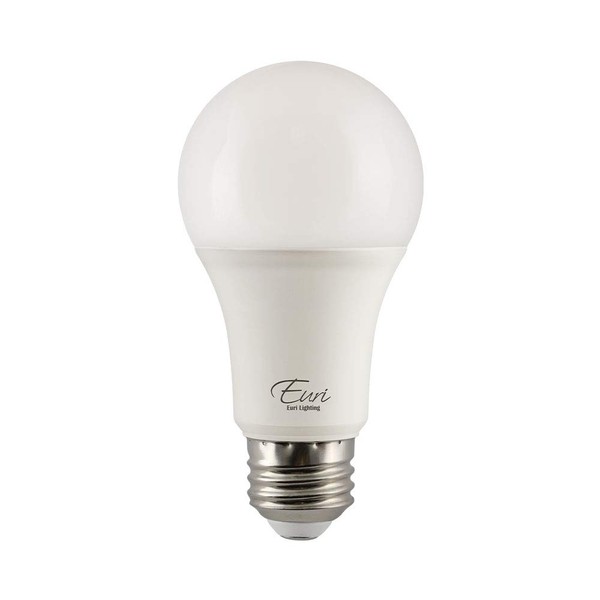 Euri Lighting EA19-15W2020e, LED A19 15W (100W Equivalent), 1600lm, Dimmable, 2700K (Warm White) E26 Base, Fully Enclosed Rated, Damp Rated, UL & Energy Star, 3YR 25K HR Warranty