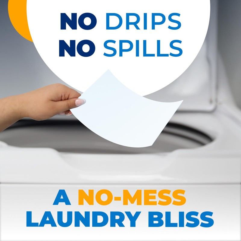 ARM & HAMMER Power Sheets Laundry Detergent, Fragrance Free 60ct,