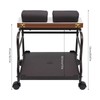AreMOLO Foot Trolley, Indoor Foot Chair Trolley Pedicure Footrest Stool