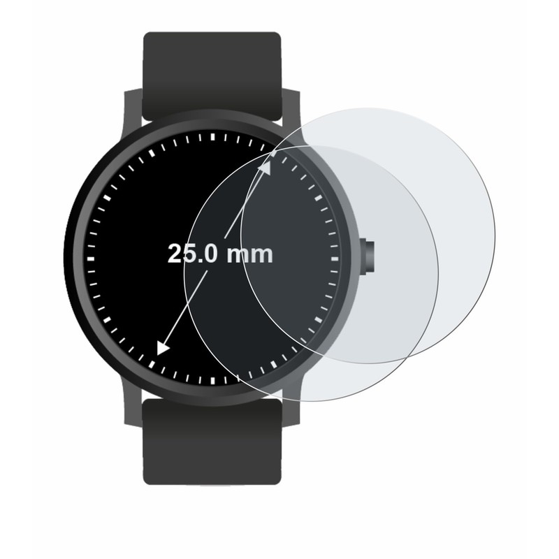 BROTECT Anti-Glare Screen Protector for Watches (Circular Round, Diameter: 25