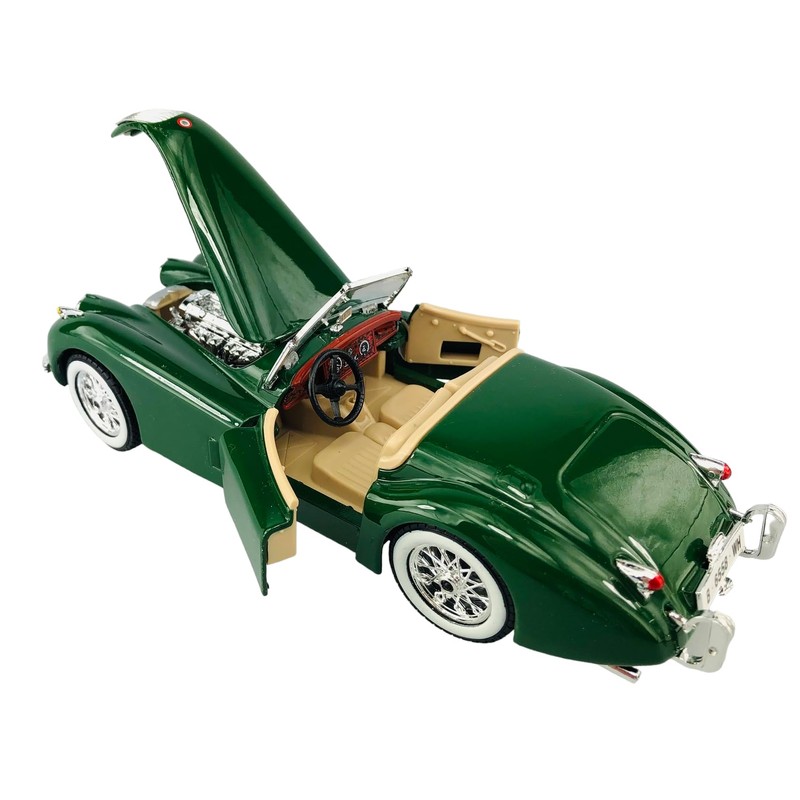 Jaguar XK 120 Roadster Convertible Green 1948-1954 1/24 Burago Model