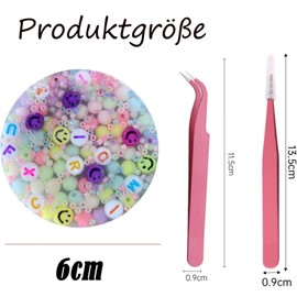 Skin Picking Stop Picking, Picky Pad, Skin Picking Fidget, Fidget Toys, Reusable Picky Pad Bead, Picking Pad with Tweezers and Elastic Thread, Sensory Toy for All Ages