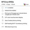 HP Envy 6155e Wireless All-in-One Color Inkjet Printer, Portobello, Print,