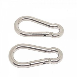 Stainless steel large camping D-type key camping ring carabiner 10cm 2ea