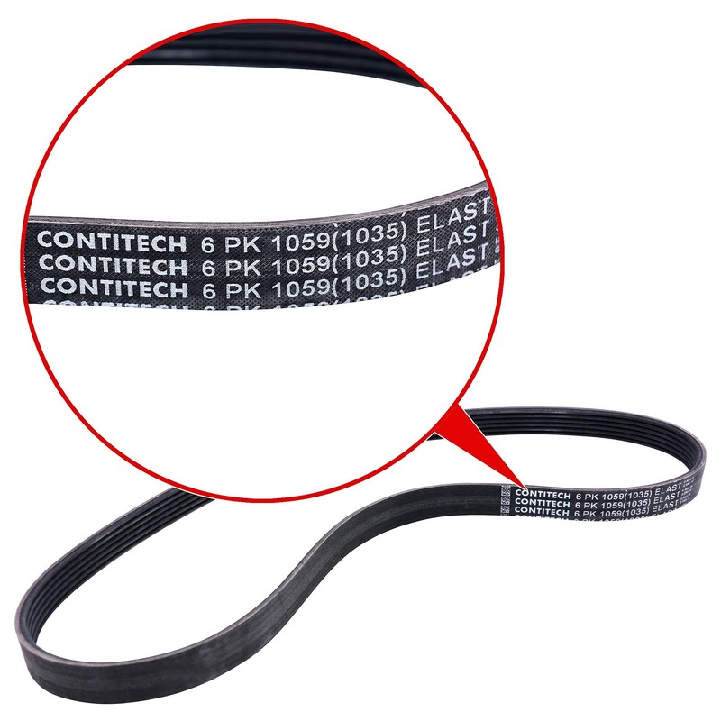 CONTITECH 6PK1059ELASTT2 V-Ribbed Belt Set