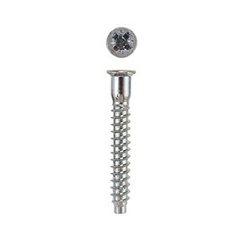 7 mm x 50 mm HighPoint Confirmat Screws, Pozi-Flat Head, Zinc, 100pc