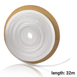 Netuno Ribbon 6 mm x 32 m Colour Dark Yellow Decorative Ribbon Gift Ribbon Organza Ribbon Chiffon Fabric for Decoration DIY Crafts Wedding Party Gifts Packaging