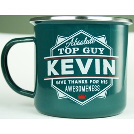Top Guy Mugs Kevin Coffee Mugs, 1 Count (Pack of 1), Multicolor
