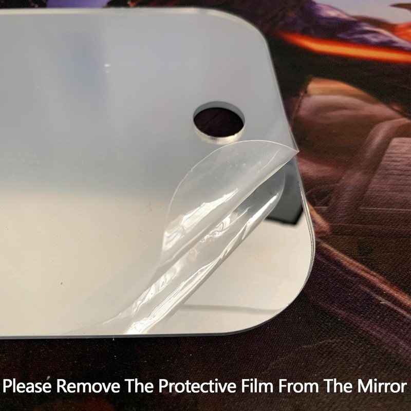 Nkjve Shatterproof shower mirror fogless for shaving mirror (Larger,11"x8"