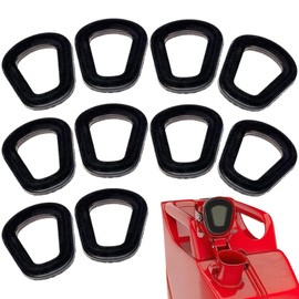 10 pcs Rubber Fuel Can Gaskets, Petrol Can Gasket,Universal Jerry Can Seal,Gas Fuel Can Spout Gaskets,Rubber Gas Can Spout Replacement Gasket for 5 L 10 L 20 L NATO Fuel Cans