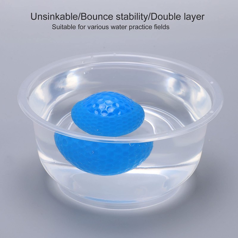 BuyWeek Floating Golf Balls, 2 Layers Golf Ball Float Water