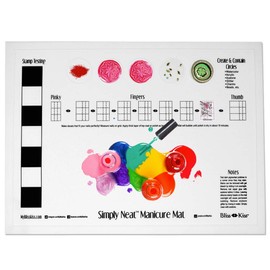 Bliss Kiss Simply Neat Manicure Mat - Silicone Manicure Mat for Stamping and Nail Art