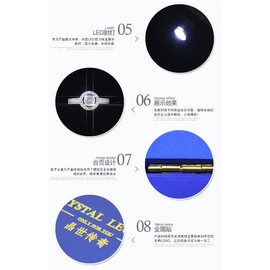 Salmue Jewellery Gift Box with LED Light, Necklace Bracelet Rings Pendant Storage Case for Wedding Proposal, Engagement, Valentine's Day, Favors, Birthdays, Charms (Pendant)