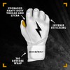 BRUCE BOLT Original Series Long Cuff White Batting Glove -