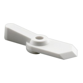 Prime-Line L 5759 Pointer Latch, 5/8 In., Plastic, White, 12 Latches with Screws (12 Pack)