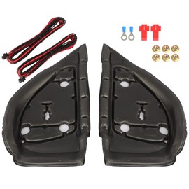 LUJUNTEC Towing Mirrors Fit for 2007-13 for Chevy Avalanche 1500 Suburban Tow Mirrors Power Adjusted Heated LED Turn Signal Width Light Carbon Fiber Cap Left and Right Side Towing Mirrors