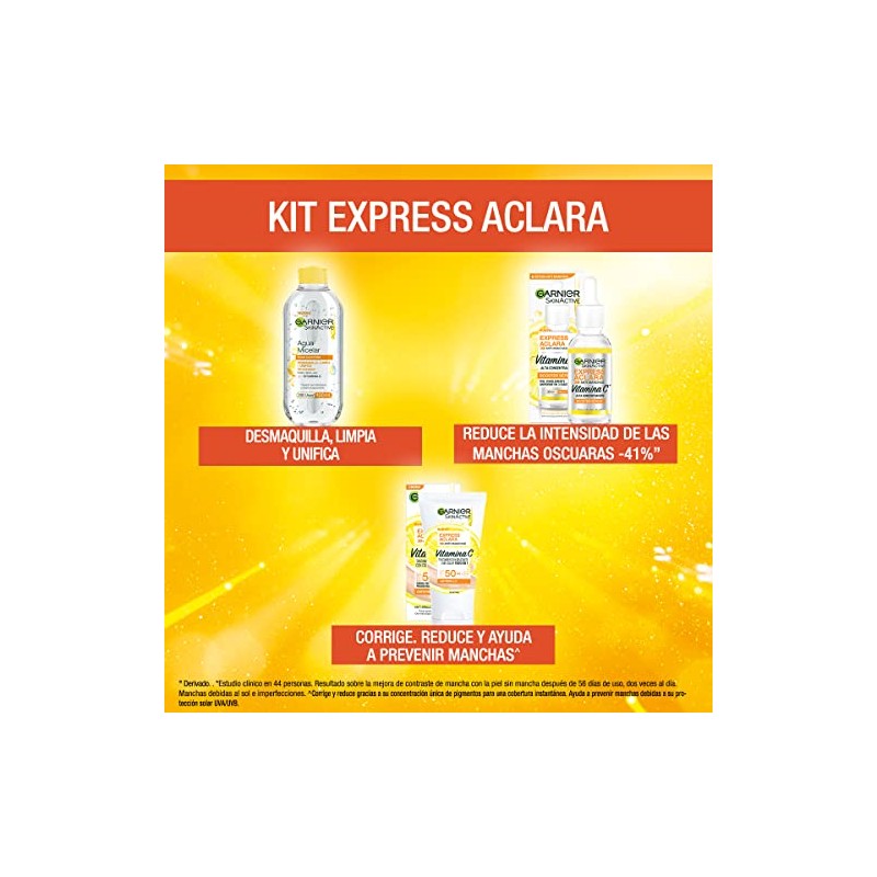 Garnier Skin Active Kit Express Aclara: Sérum, Todo en 1