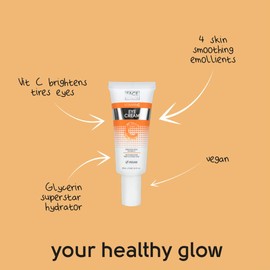 Face Facts Vitamin C Eye Cream | Antioxidant-rich Vitamin C + Glycerin | Hydrate + Brighten Eyes |Vegan | 25ml