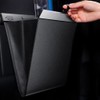 Leather Car Garbage Can Foldable Rear Seat Trashes Can Large