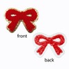SaktopDeco 12 PCS Bow Patches Red Pink White Bow Iron