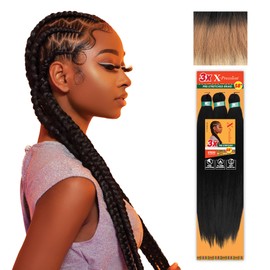 Sensationnel Xpression prestretched braiding hair - 3x xpression 58-inch kanekalon flame retardant smooth yaki braid - 3x x-pression 58 inch (3 pack, 3T2/27/613)