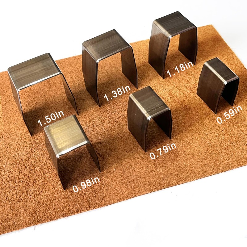 YKSPLUSK 18 Pieces Leather Cutting Dies Kit, Leather Corner Edge