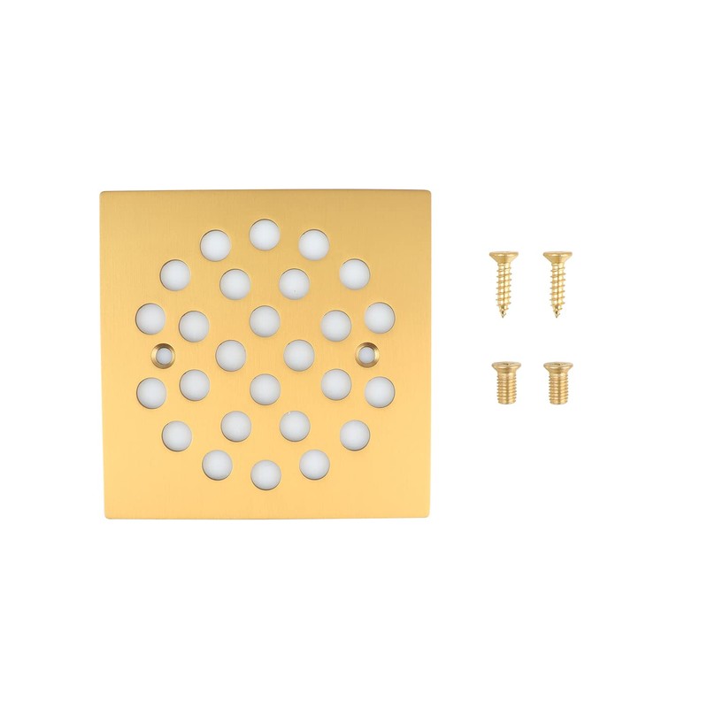 Poyde 4-1/4 Inch Screw-in Square Floor Drain Cover Replacement Shower
