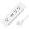 HEZI Recessed Power Strip, Furniture Drawer Outlet with 20W PD