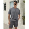 ENVMENST Mens Short Sets 2 Piece Outfits Casual Tracksuits Summer