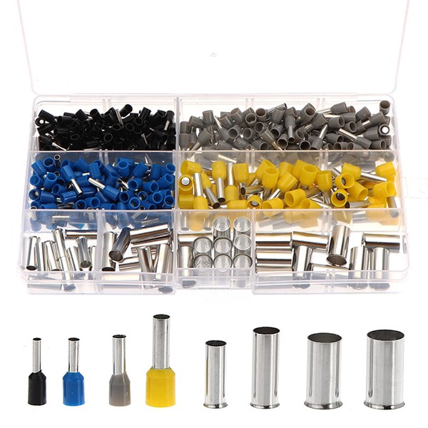 PENGLIN 390 Pcs Ferrule Terminal with Insulated Collar Insulated Crimp