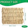 COTELEEC 2 PCS Rabbit Grass Mats, Natural Straw Hay Woven