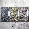 Cool Engraved Skull Lighter - Creative Grinding Wheel Butane Lighter,
