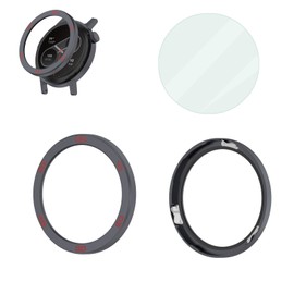 Pidynx Replacement Metal Bezel for CMF Watch Pro 2 - CNC Machined Aluminum Frame, Gym & Outdoor Protection (Grey Red)