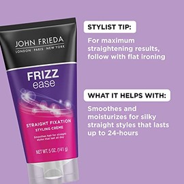 John Frieda Frizz Ease Straight Fixation Styling Creme, 5 Ounces