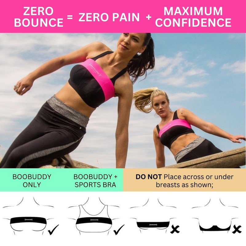 TIYA Women's Running Vest + Boobuddy Breast Support Band -